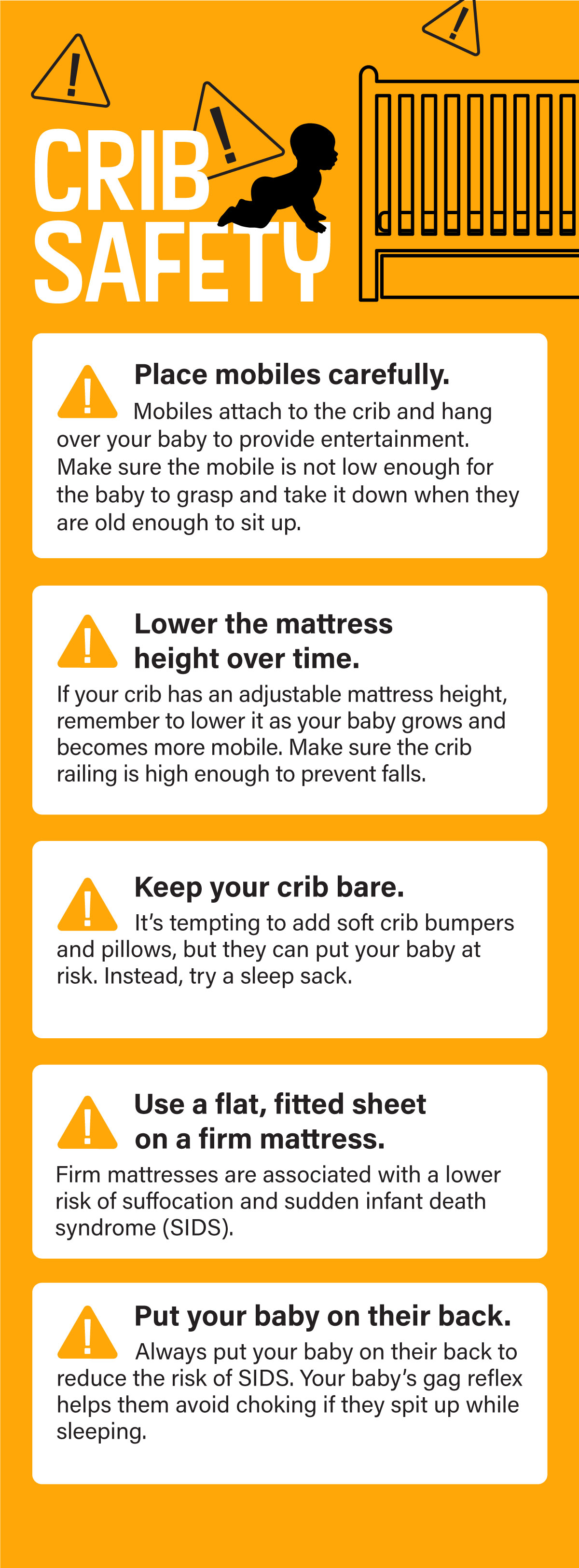 Create a safe sleeping space for your baby | Arbor Health